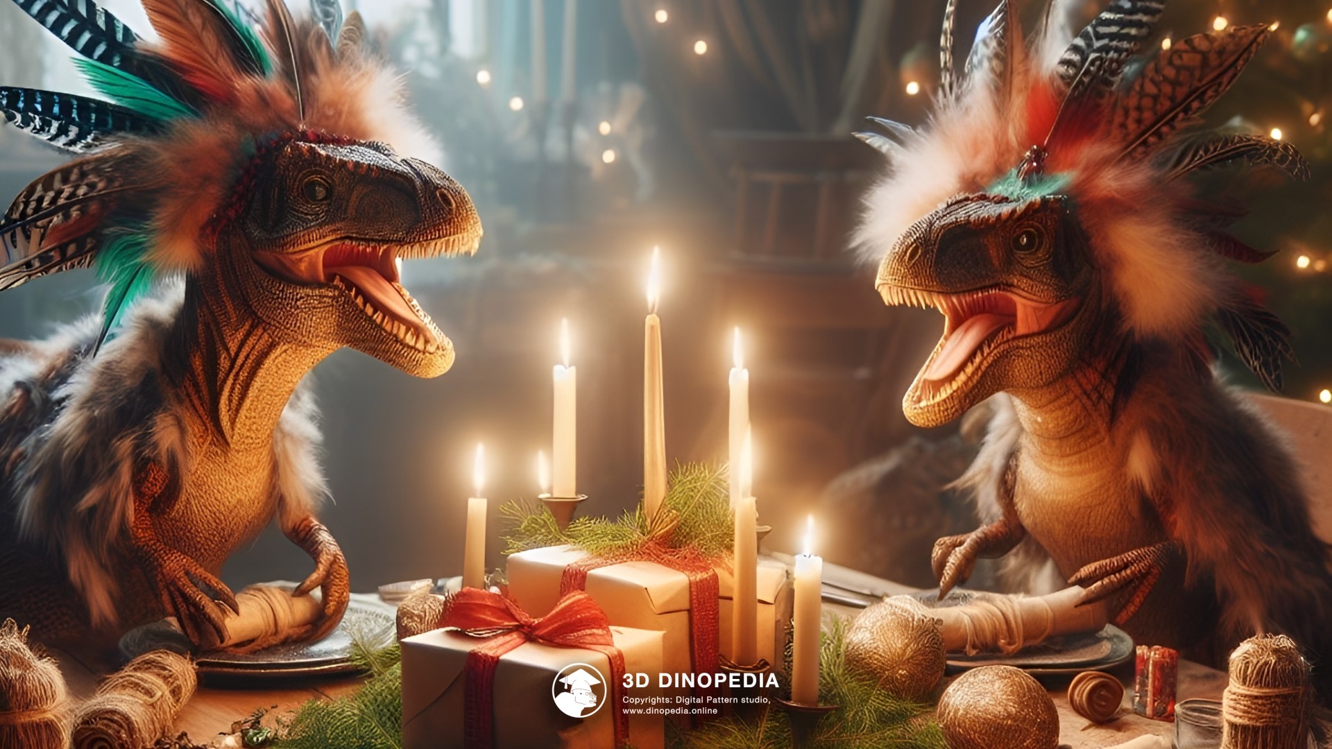 3D Dinopedia The Mysteries of the Christmas Tree - New wallpaper!