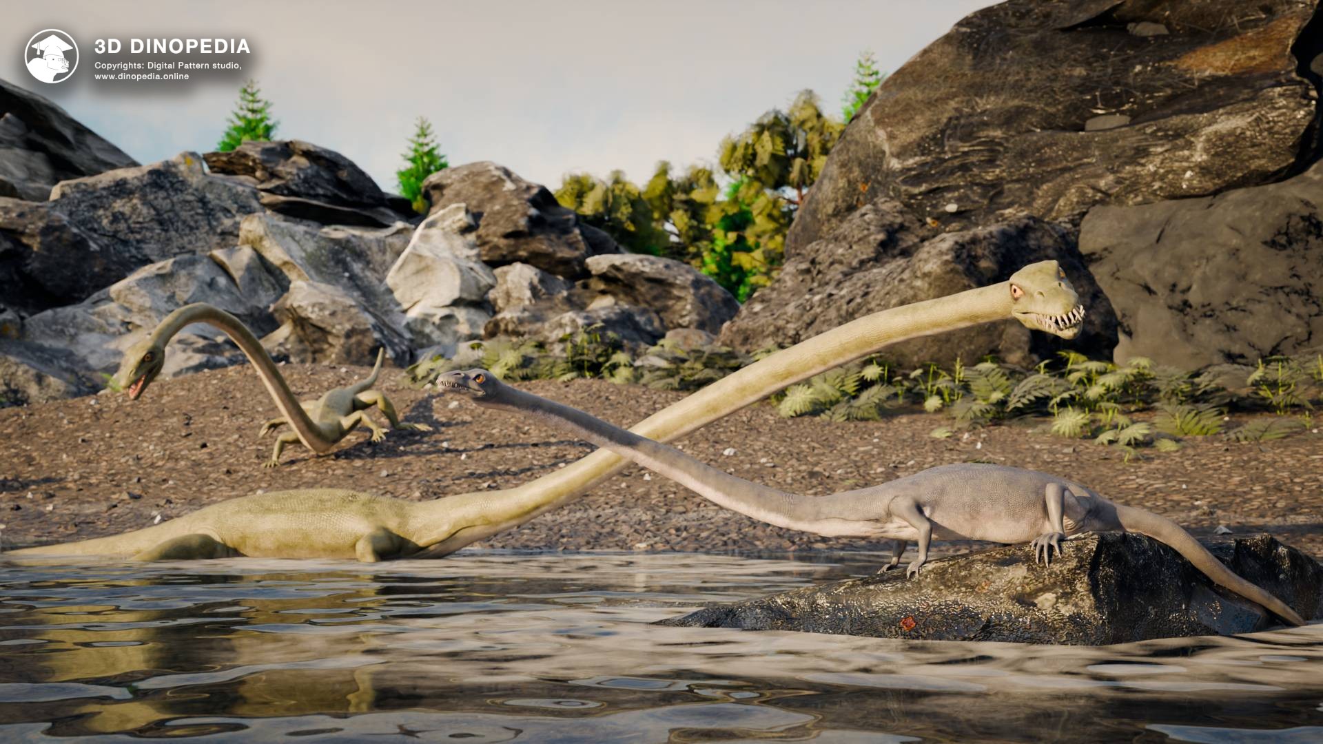 3D Dinopedia Meet the Long-Necked Tanystropheus: Explore This Unique Triassic Reptile