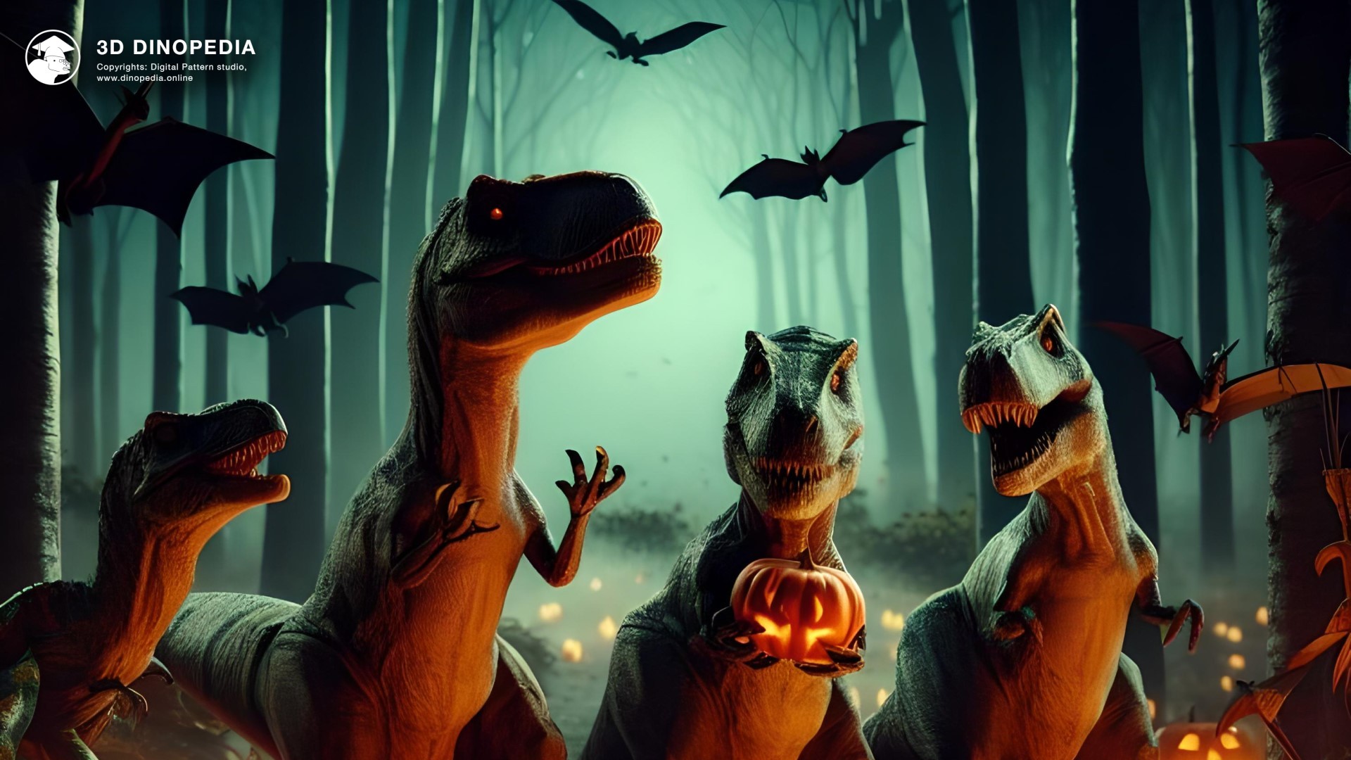 3D Dinopedia 🎃 С Днем Хэллоуина от 3D Dinopedia!