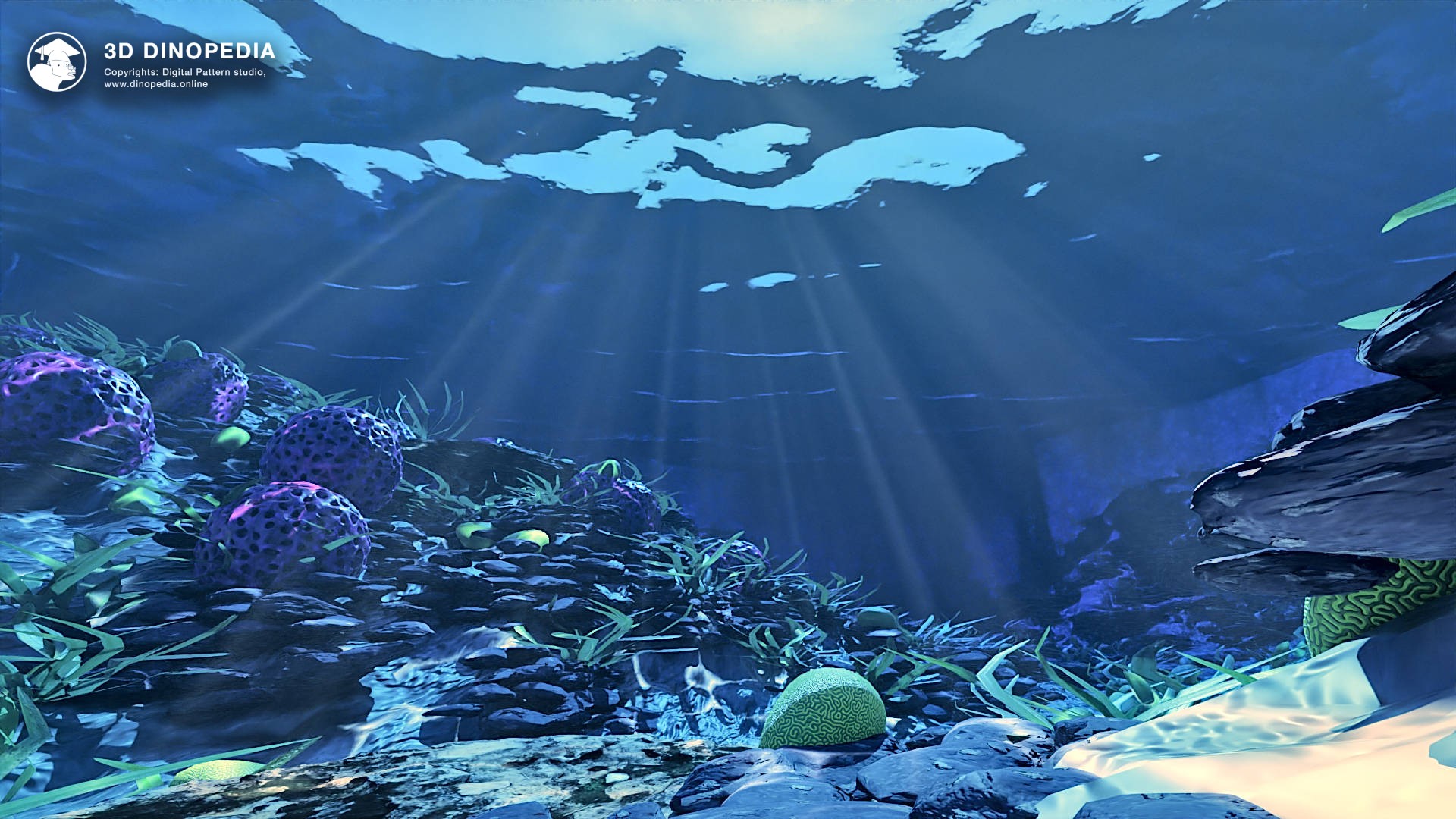 3D Dinopedia New 3D Biome - Paleogene Marine Environment